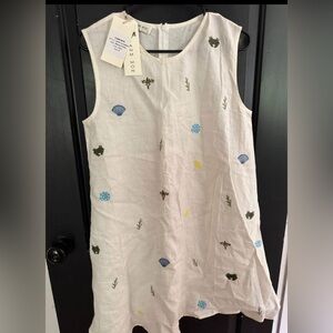 Fanm Mon Casual Dress with Embroidered Details